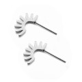 Κουμπωτά σκουλαρίκια με σχέδια από Χειρουργικό Ατσάλι 