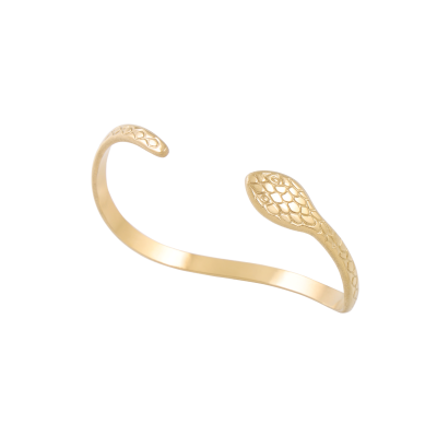 Ρυθμιζόμενο βραχιόλι φίδι σε χρυσό χρώμα από Ανοξείδωτο ατσάλι