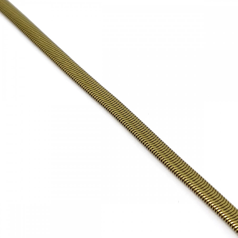 Αλυσίδα ποδιού φίδι μικρού πάχους σε χρυσό χρώμα από Ανοξείδωτο Ατσάλι