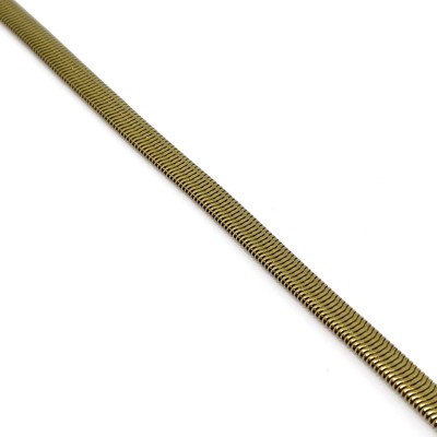 Αλυσίδα ποδιού φίδι μικρού πάχους σε χρυσό χρώμα από Ανοξείδωτο Ατσάλι
