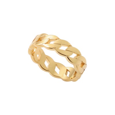 Δαχτυλίδι Αλυσίδα σε χρυσό χρώμα από ανοξείδωτο ατσάλι