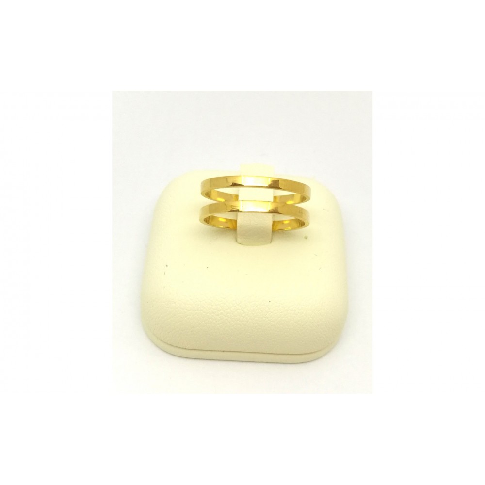 Δαχτυλίδι σε χρυσό χρώμα από Ανοξείδωτο Ατσάλι