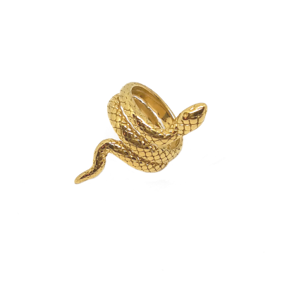 Δαχτυλίδι φίδι σε χρυσό χρώμα από Ανοξείδωτο ατσάλι 