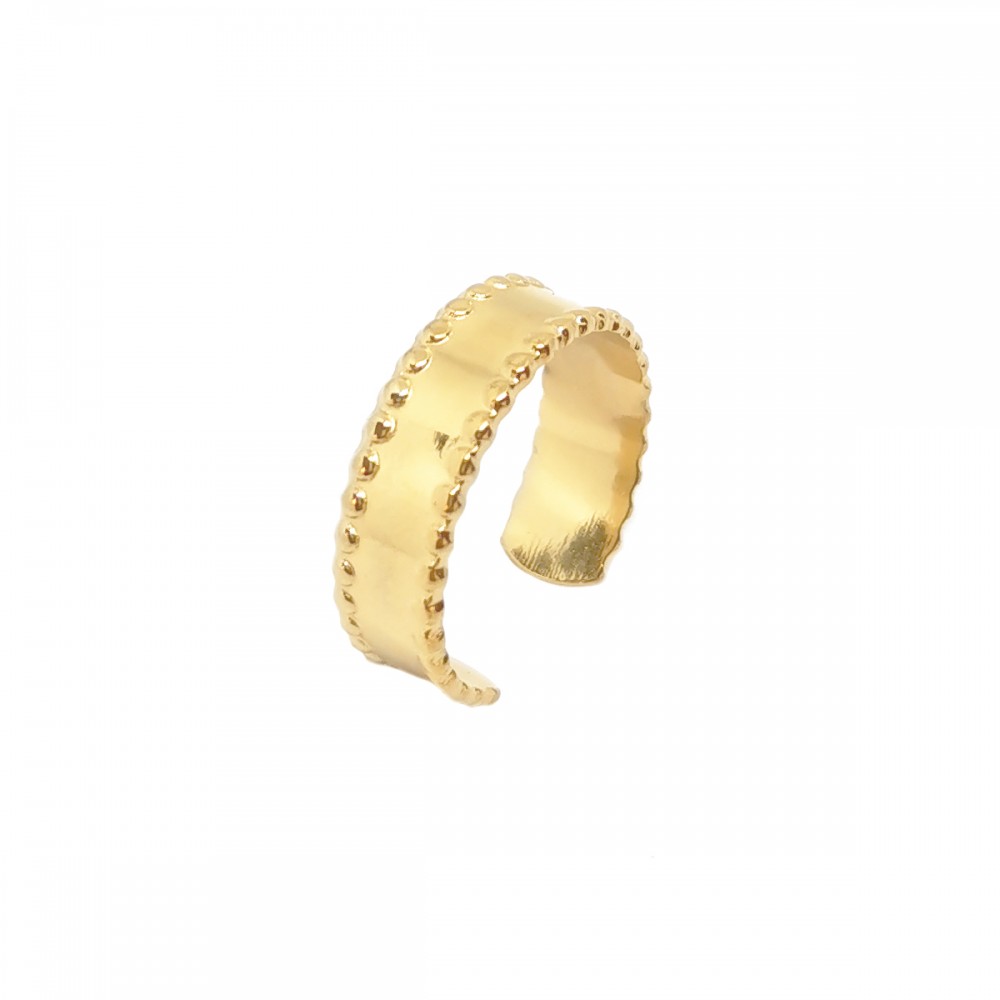 Ρυθμιζόμενο δαχτυλίδι σε χρυσό χρώμα