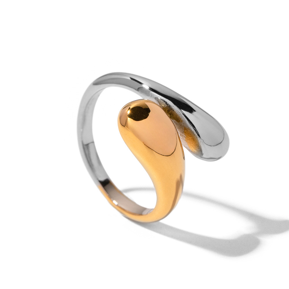 Ρυθμιζόμενο δαχτυλίδι σε χρυσό και ασημί χρώμα